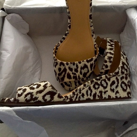 J. Crew - Laila Leopard Print Wedge Sandals - Picture 4 of 4
